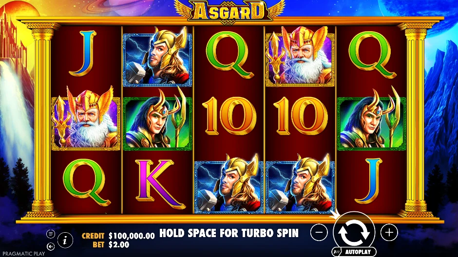 Rodillos de Asgard con Thor, Loki, Freyja, Odín y símbolos de mitología nórdica