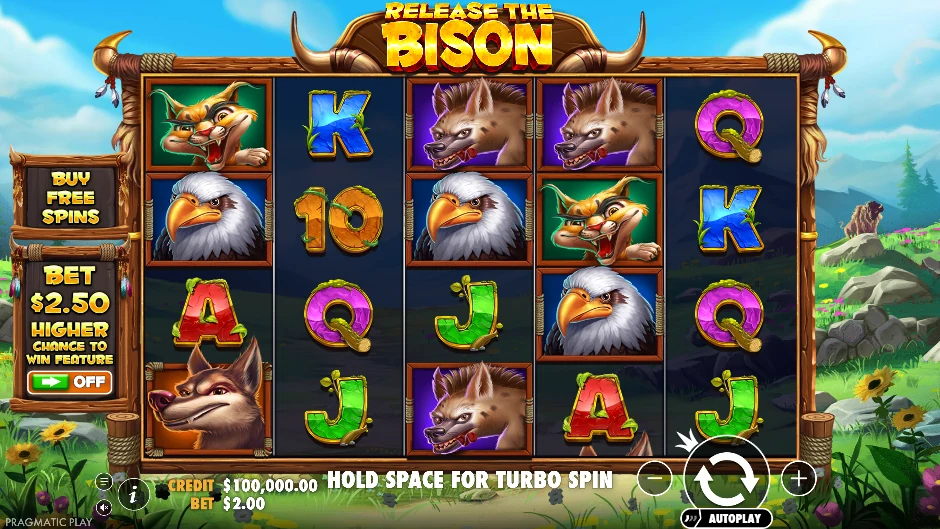 Pantalla de Release the Bison con bisontes y fauna en las grandes llanuras